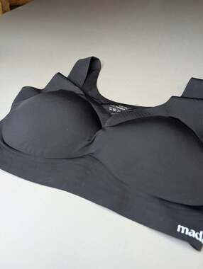 Madam Muse Wireless Smooth Back Jelly Bra 3XL Black Plus Size